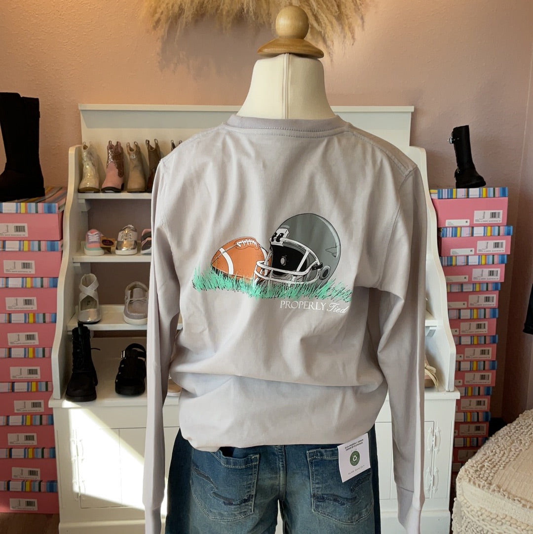 FOOTBALL LS ICED GREY