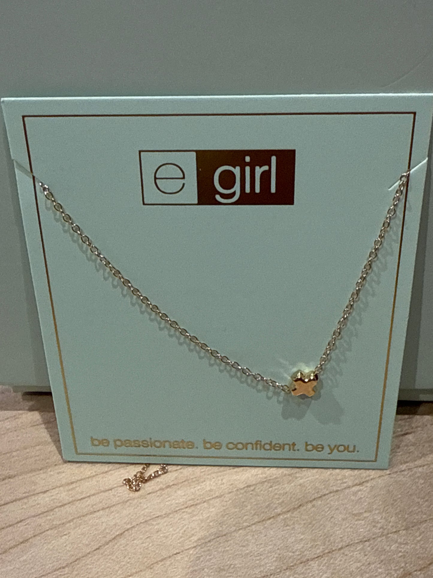 egirl 14" necklace gold -signature Cross Small Gold