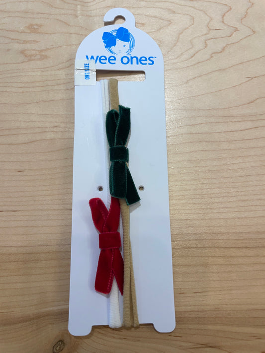 2 PK Wee Velvet Bows