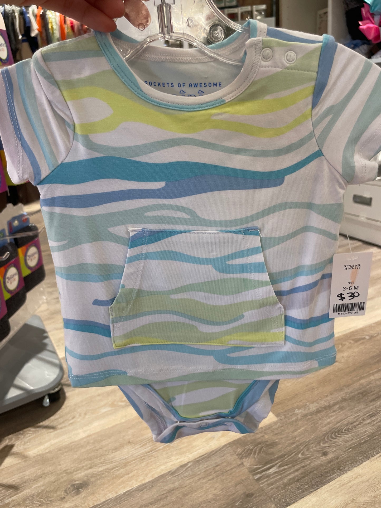 KANGA PASTEL BLUE BODYSUIT