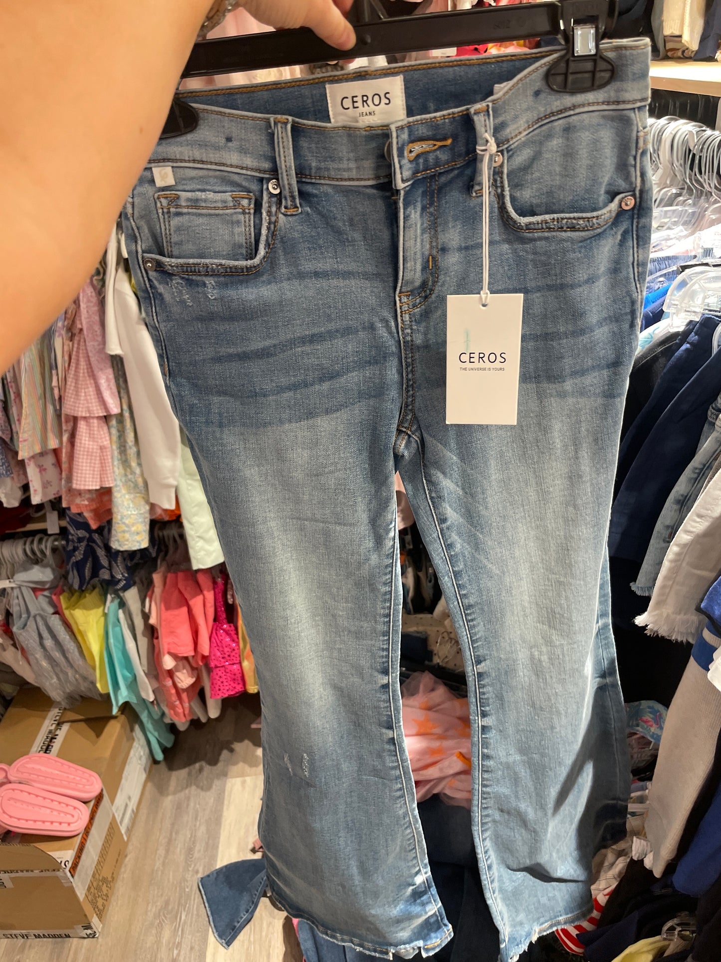 Light Wash Flare Jeans