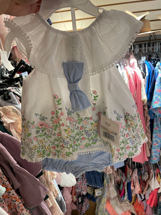 Floral Border Sunsuit