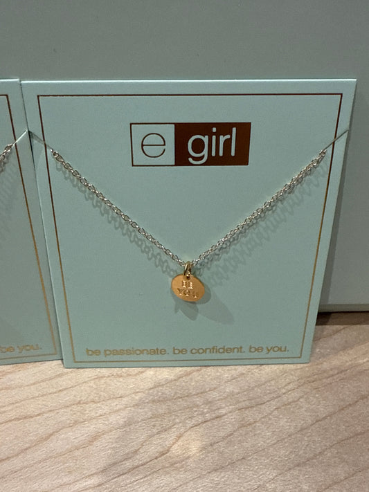 egirl 14' necklace gold - Be you. small gold disc