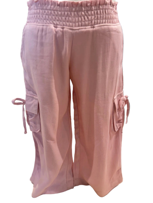 Girls Wide Leg Cargo Pants