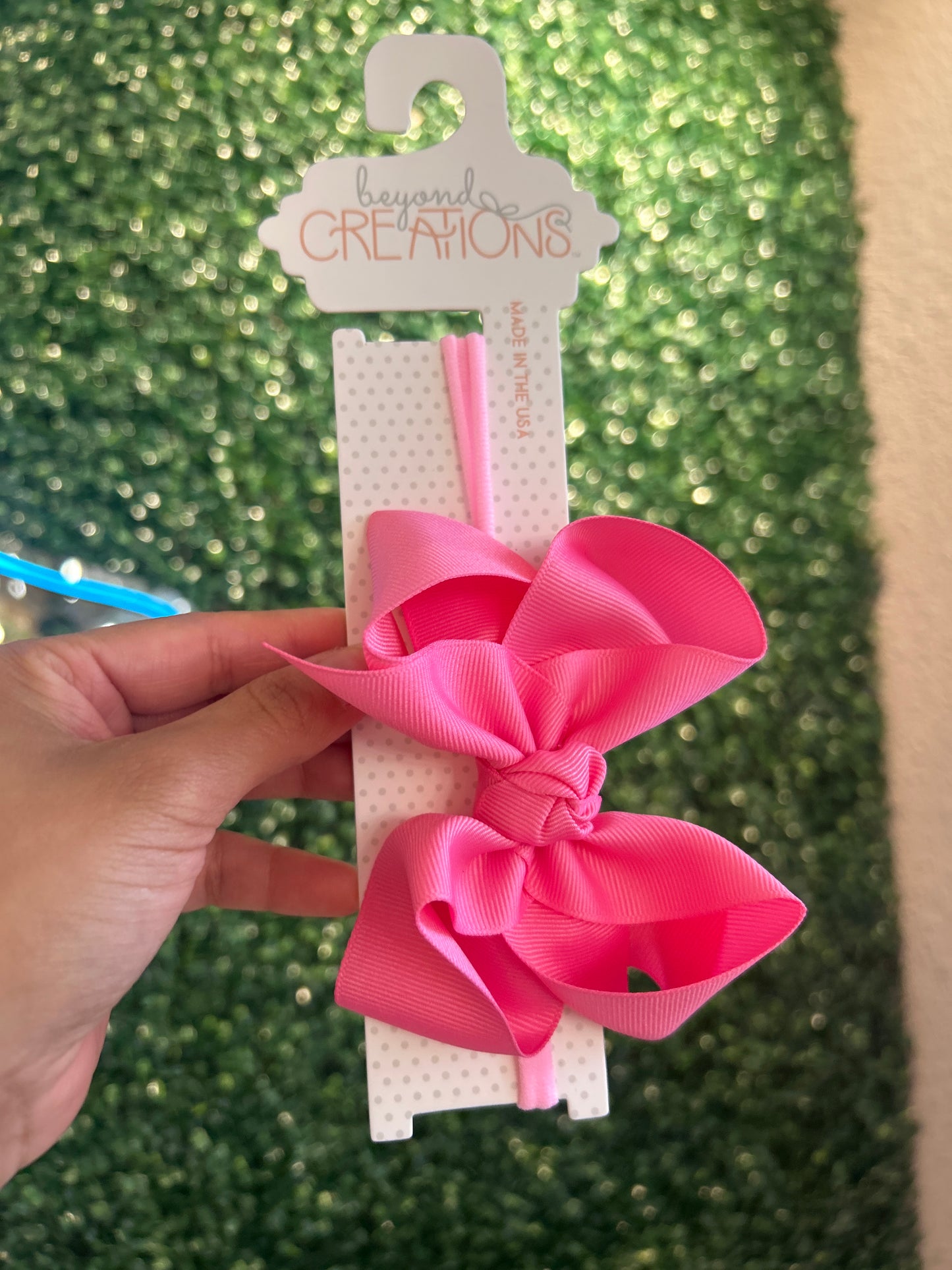 Pantyhose Headband W/ 4.5" Large Bow