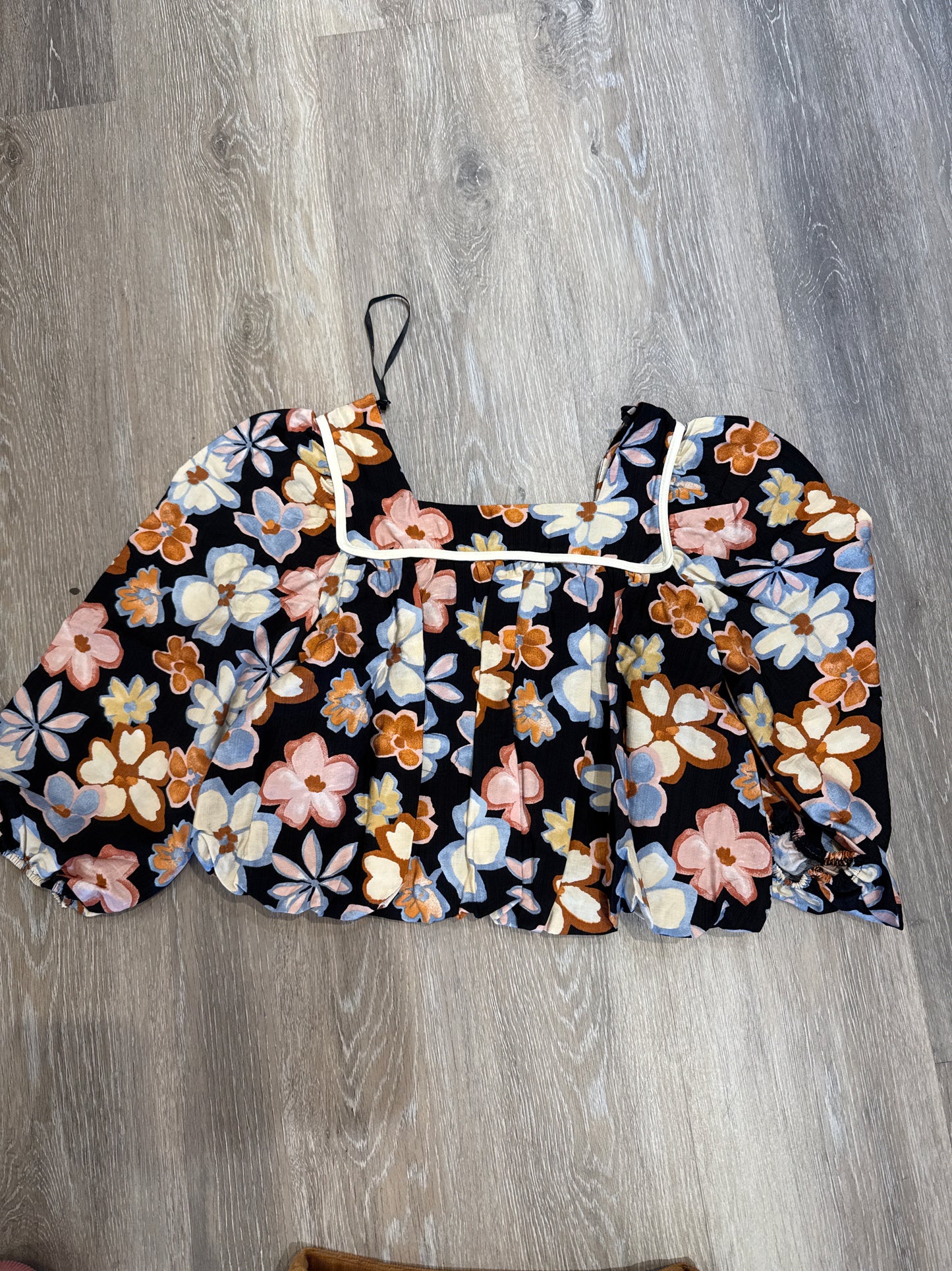 Tween Posy Bubble Woven Top