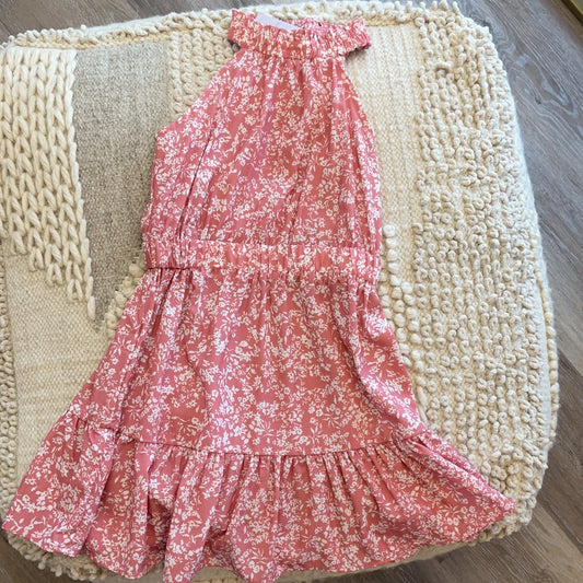 Mock Neck Floral Dress