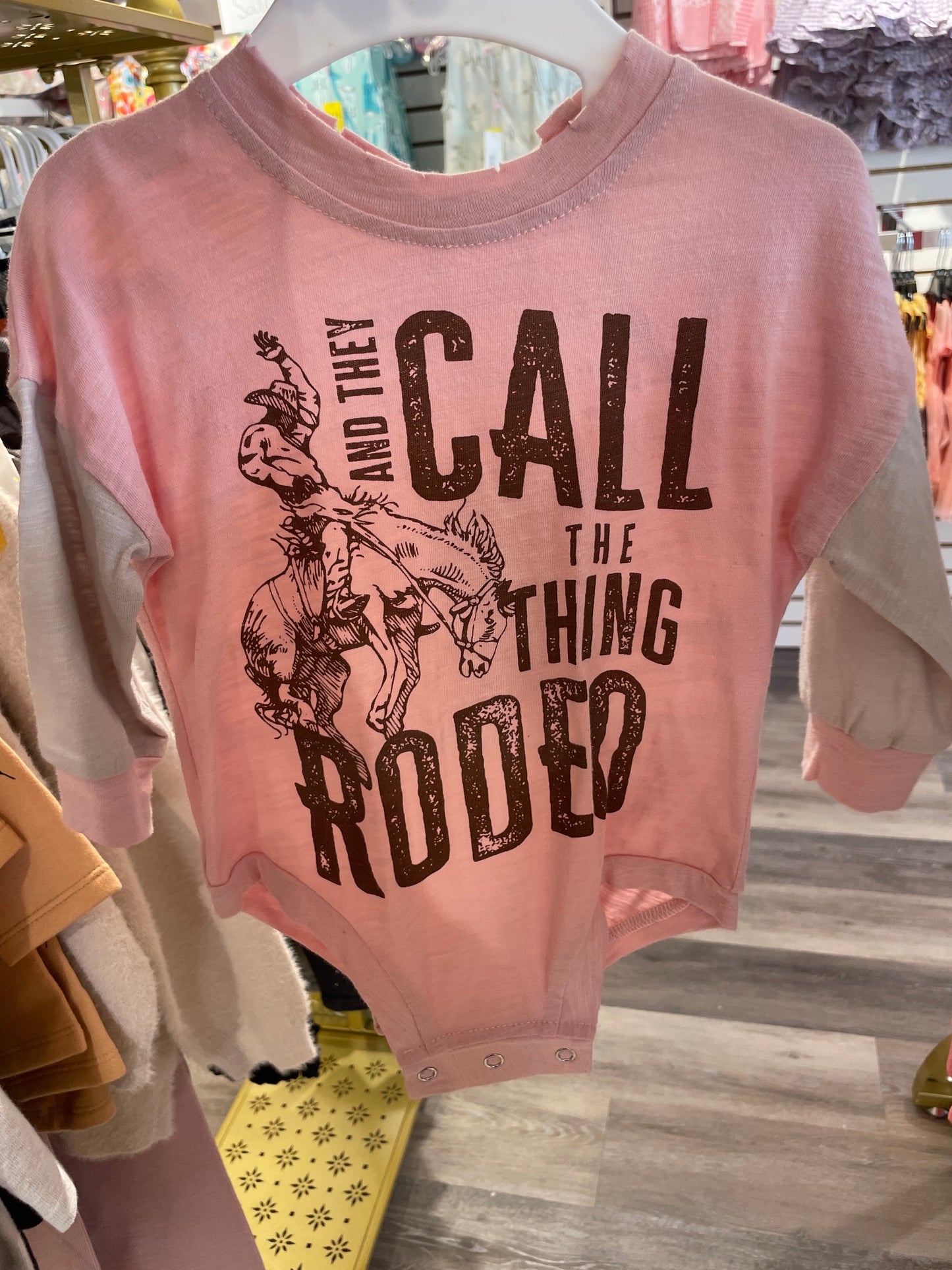 CALL THE THING RODEO GRAPHIC ROMPER