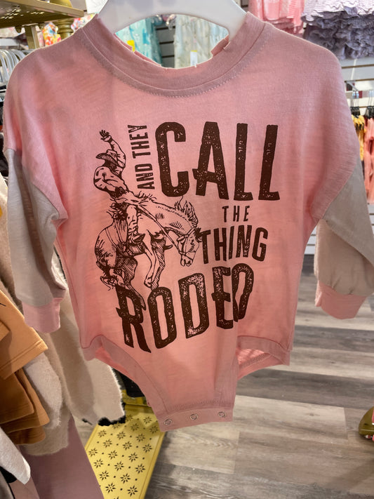 CALL THE THING RODEO GRAPHIC ROMPER