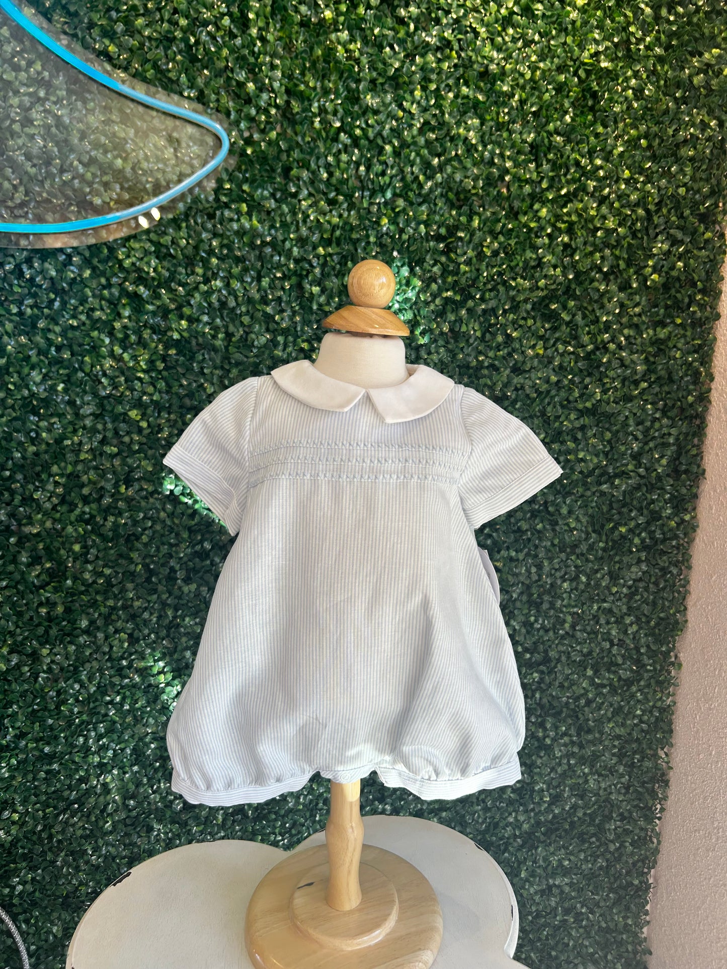 STRIPPED BUBBLE ROMPER