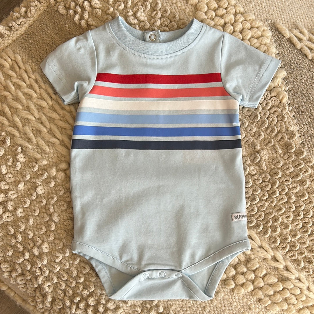 American Stripe Short Sleeve Bodysuit