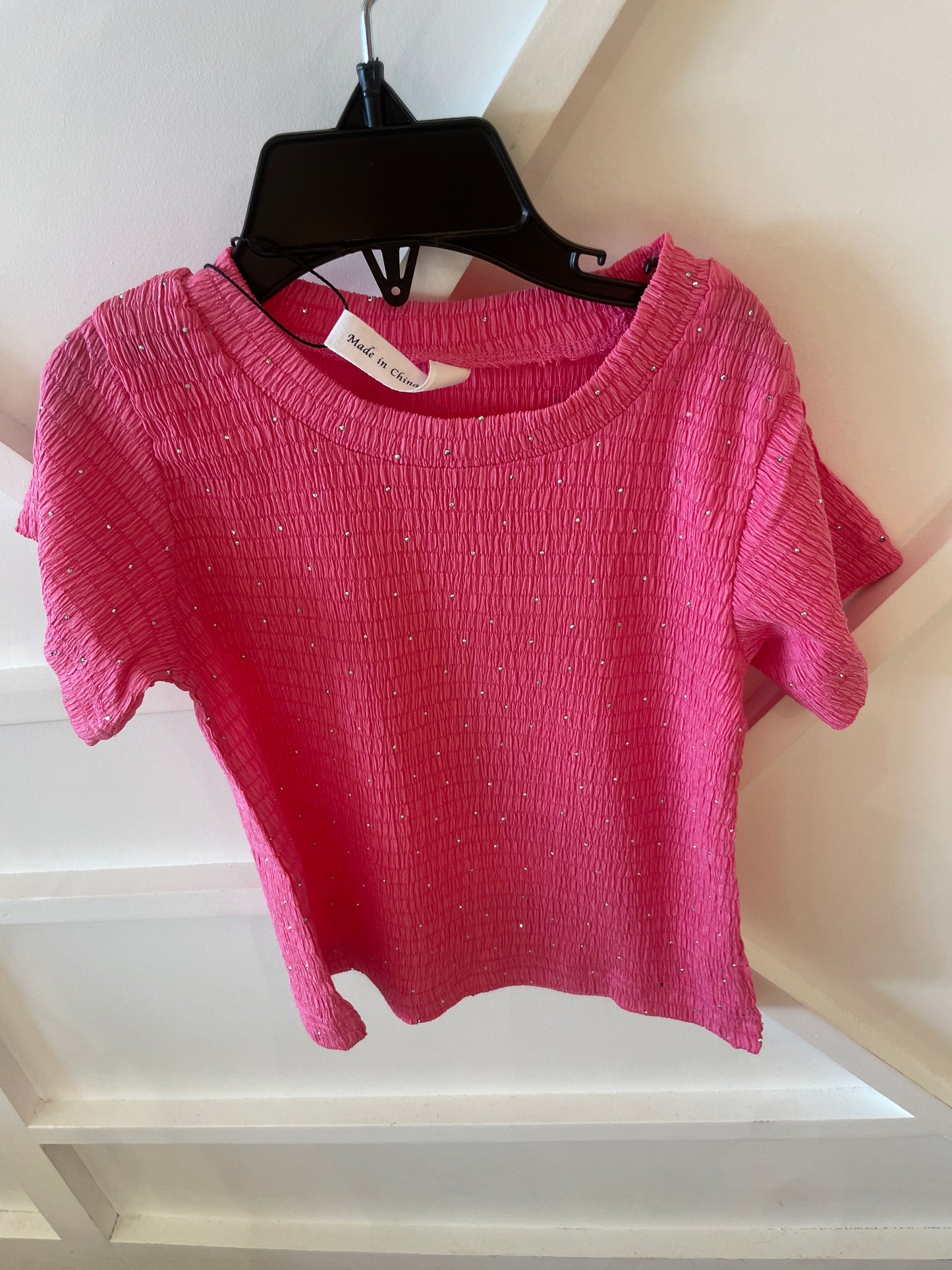 RHINESTONE DOTTED T-SHIRT