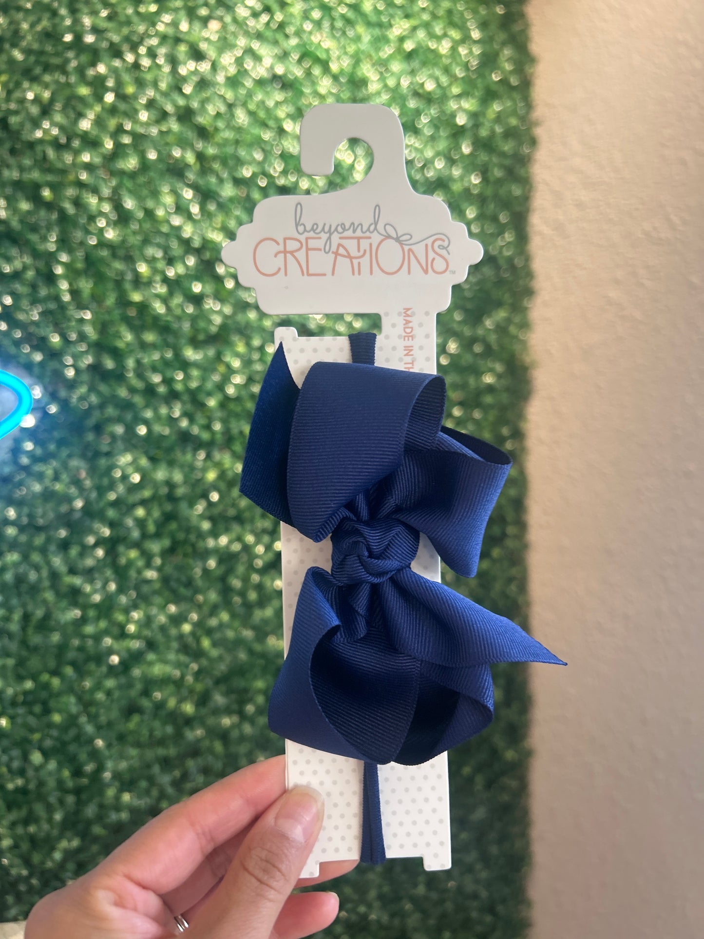 Pantyhose Headband W/ 4.5" Large Bow