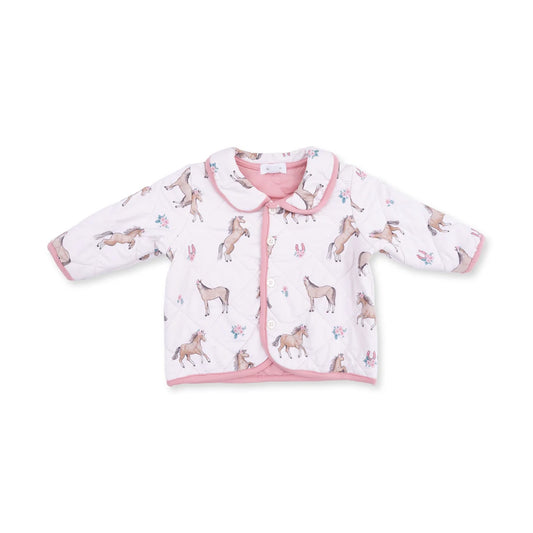 I Love Horses Quilted Jacket