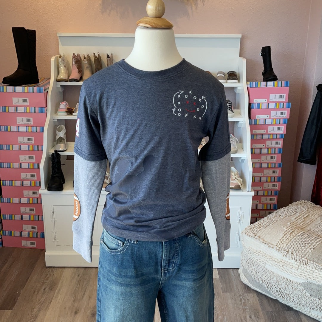 LS VARSITY FOOTBALL 2FER, NAVY