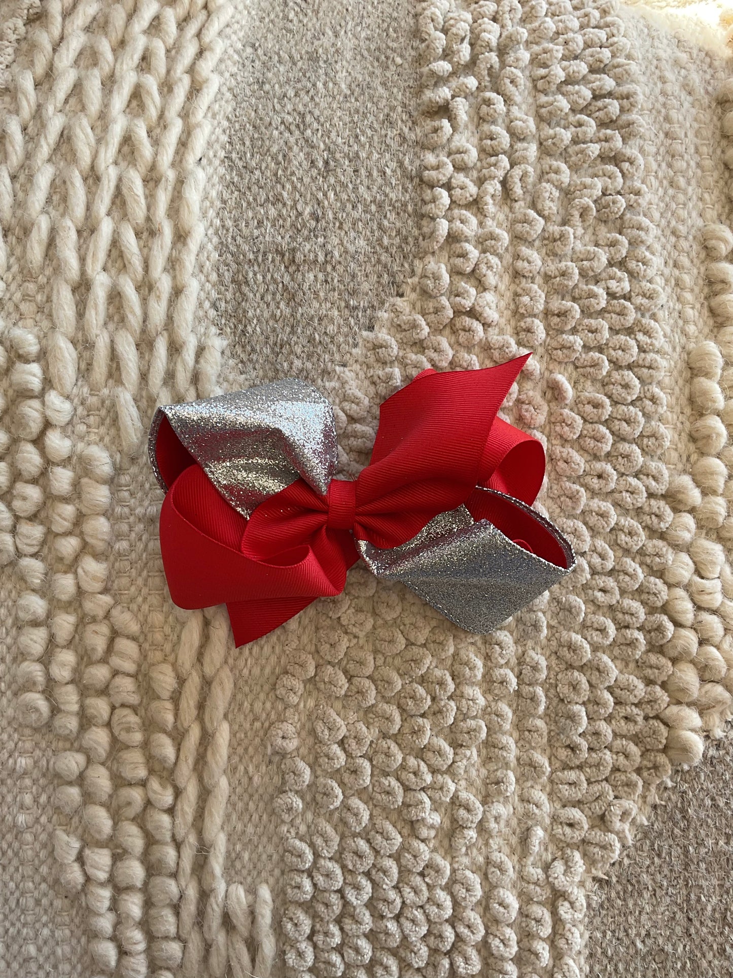 King 2Tone Gro/Glitter Bow