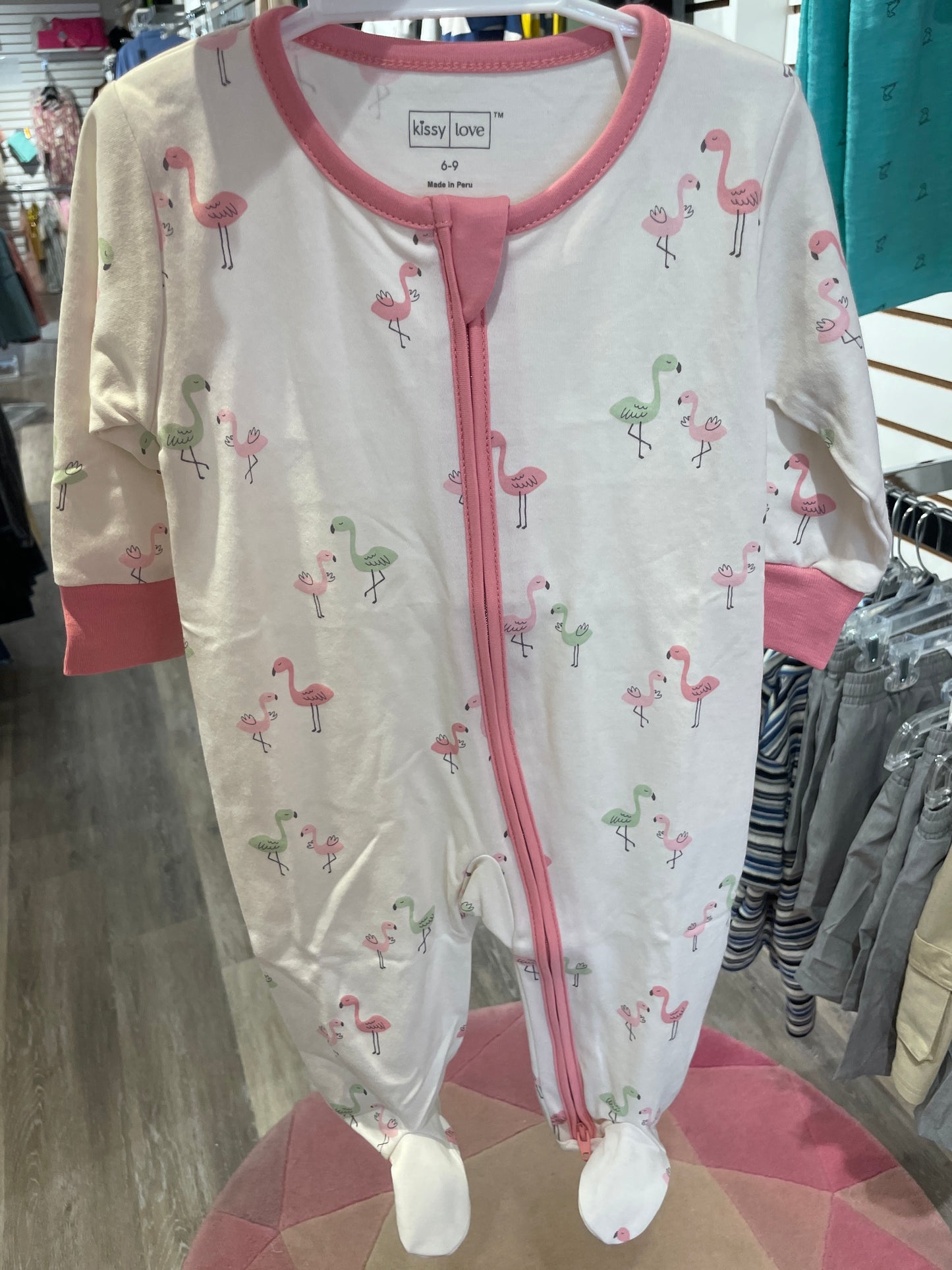FLAMINGO FOOTIE W/ ZIPPER