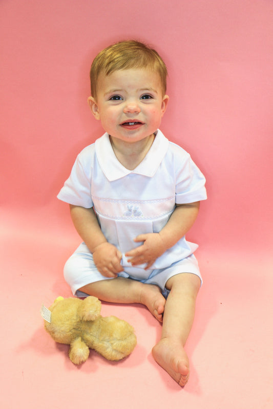 Playsuit w/ Rabbit Emb