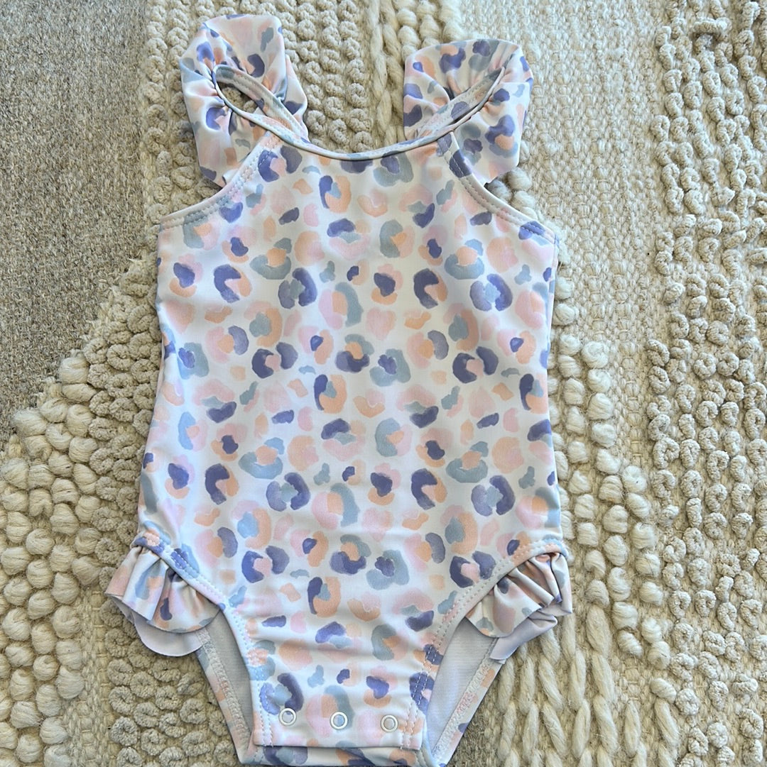 POLKA DOT RUFFLE SWIMSUIT