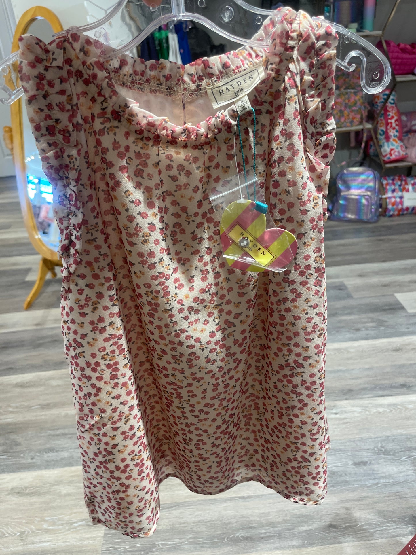 Ruffle Detail Ditsy Tank