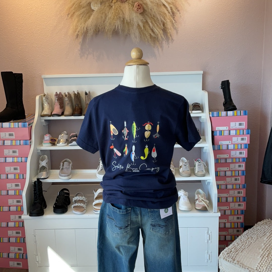 Little Lures Short Sleeve Tee Navy
