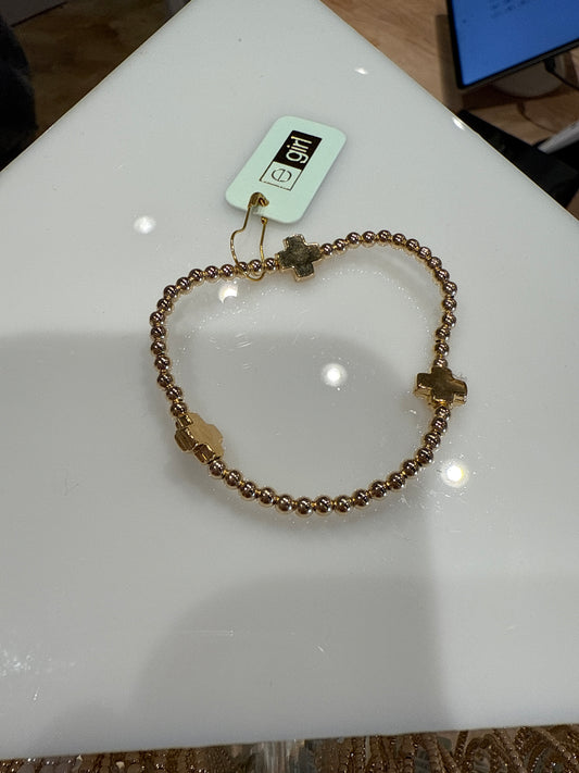 egirl Signature Cross Gold Charm Pattern