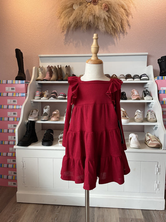 BERRY & OLIVE WREATH KNIT DRESS