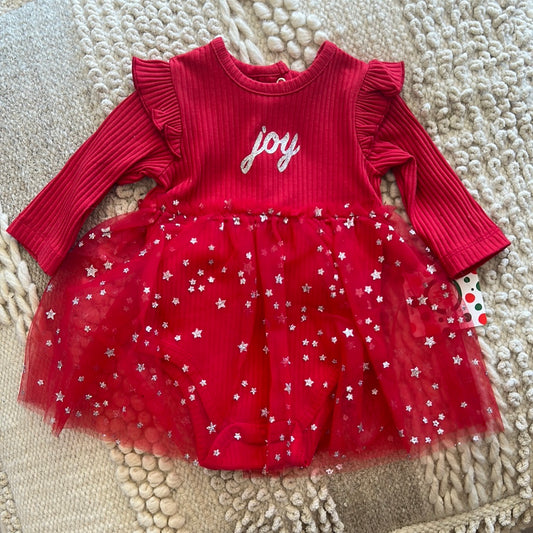 RED JOY BODYSUIT SET