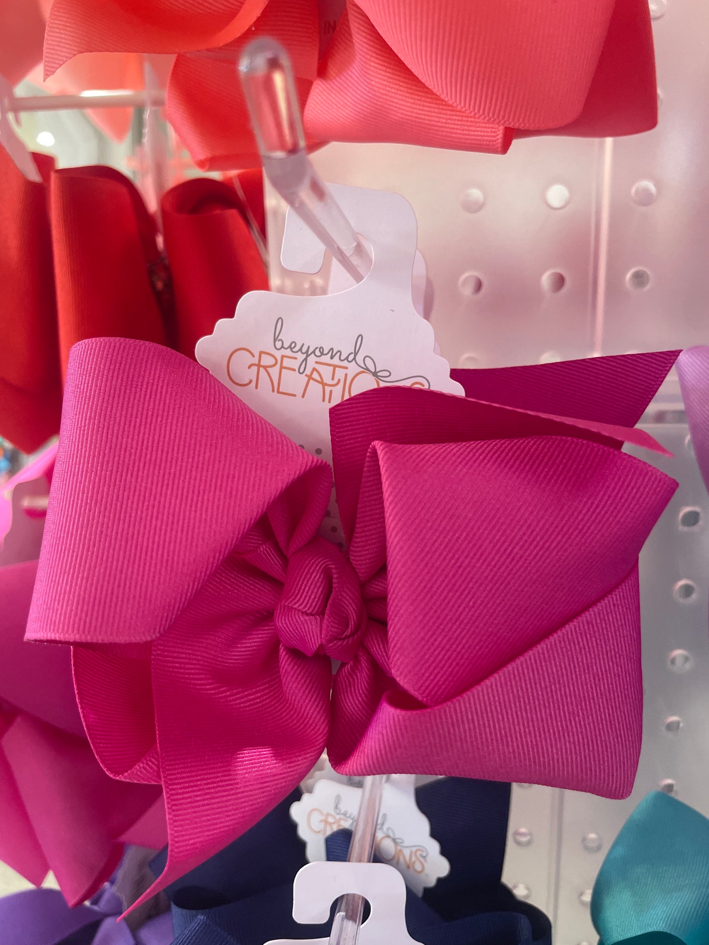 Huge Grosgrain Bow W Knot med alligator clip