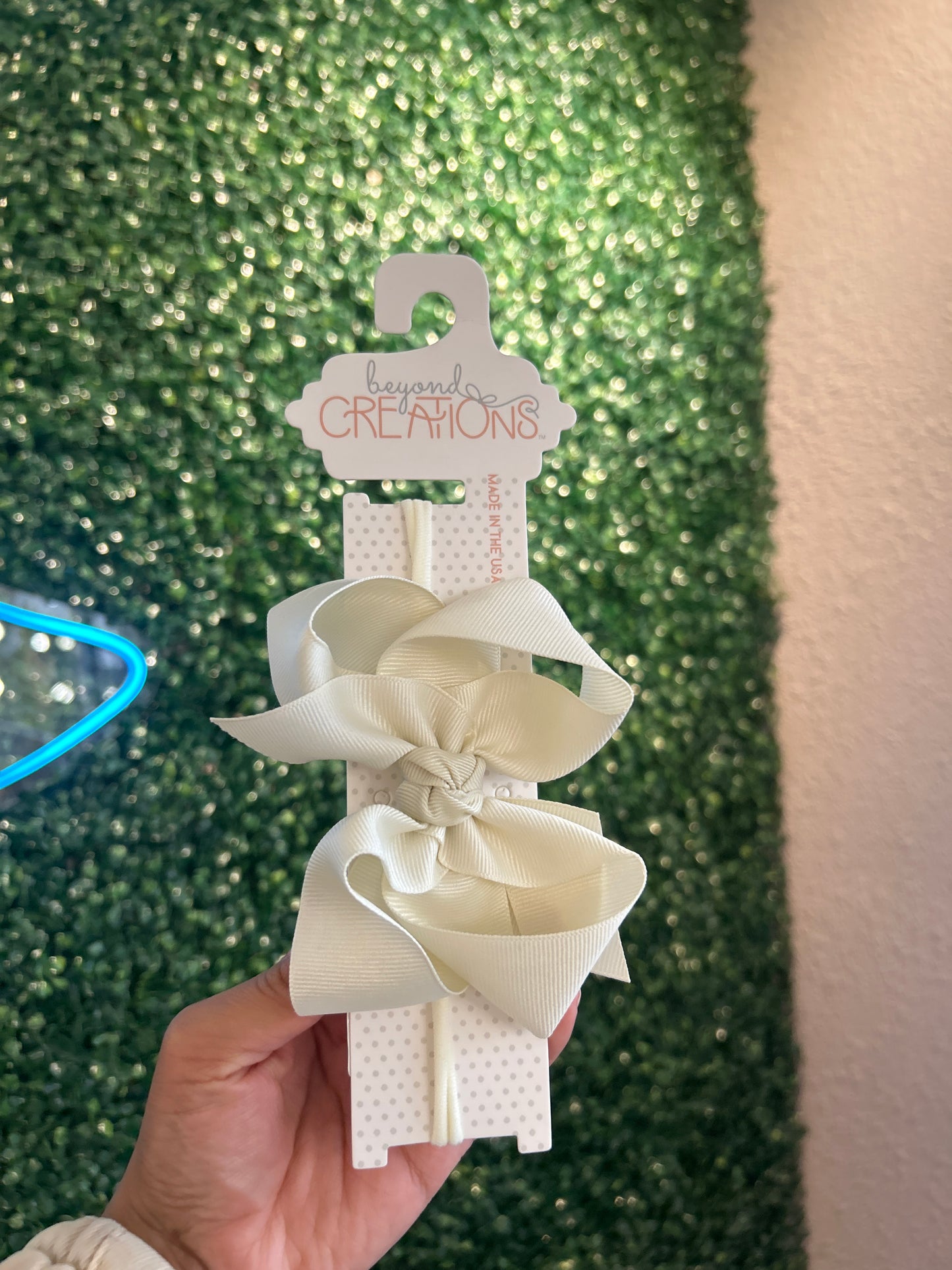 Pantyhose Headband W/ 4.5" Large Bow