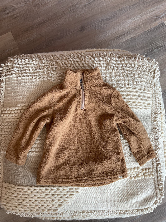 BEIGE SHERPA ZIP UP