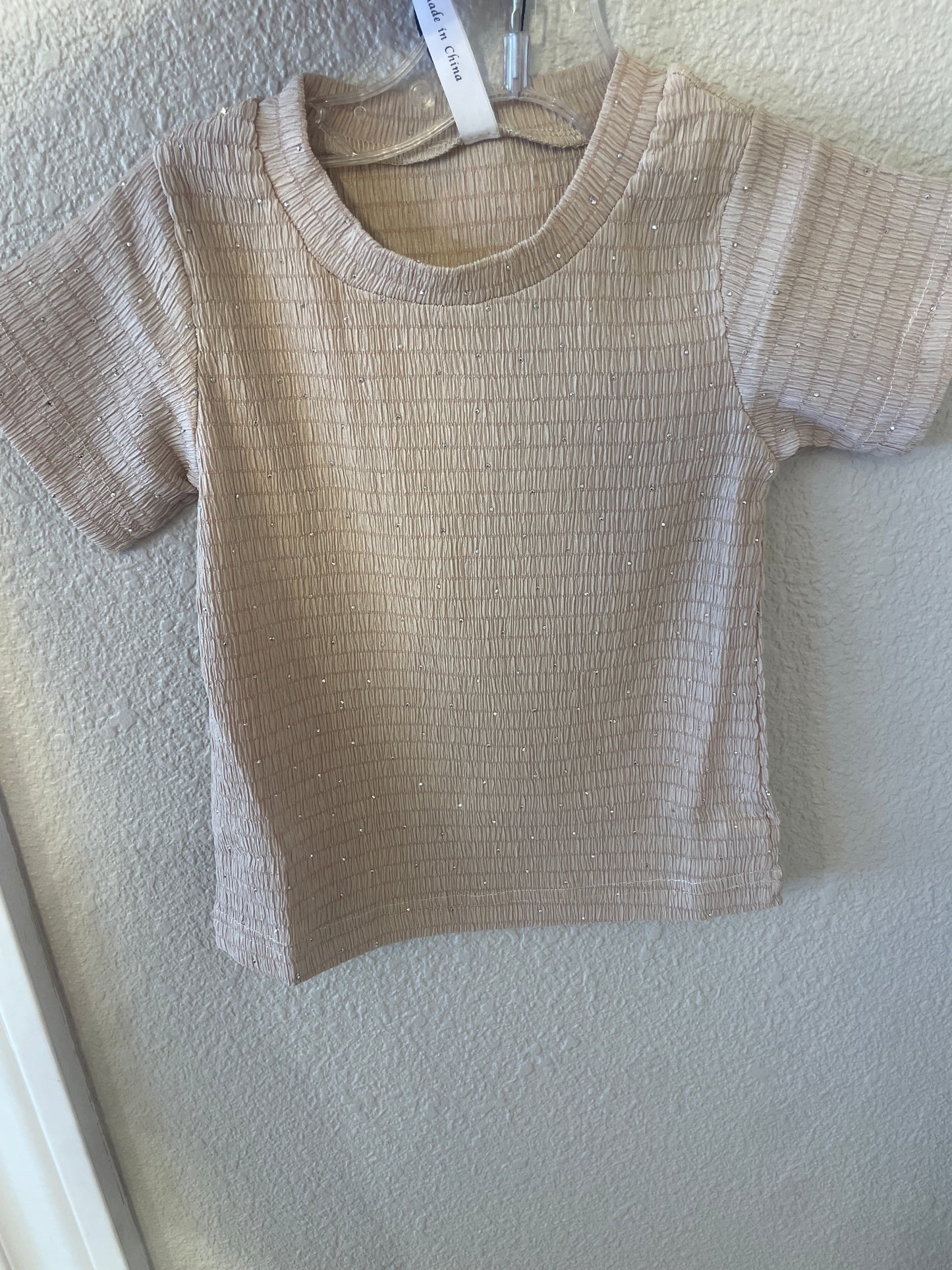 RHINESTONE DOTTED T-SHIRT