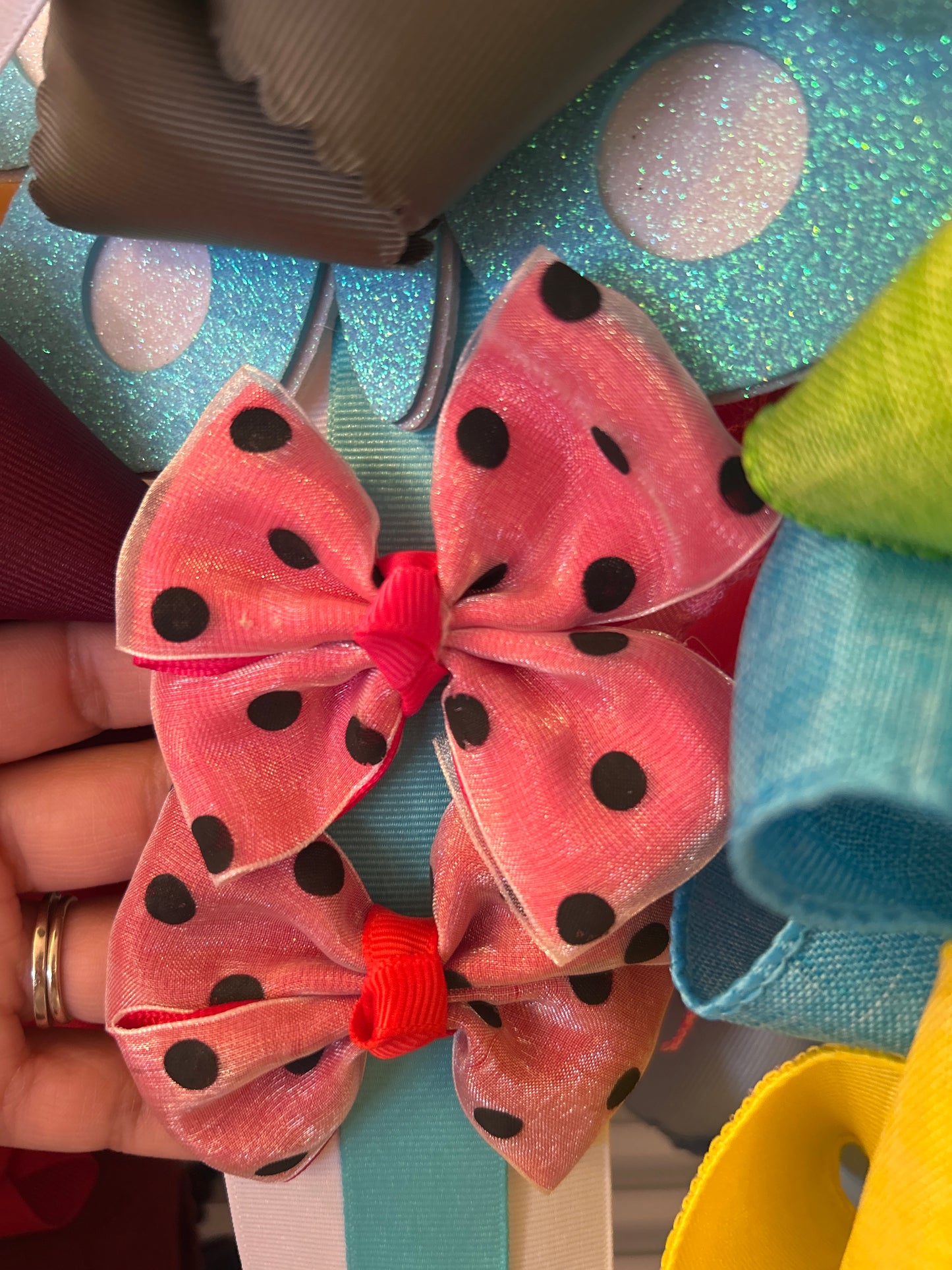 Mini Polka Dot Bow