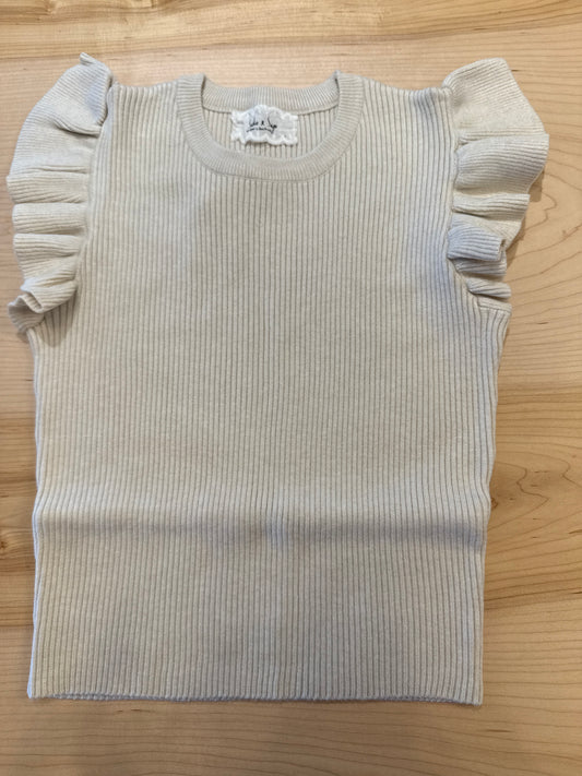 Tween Tiffany Ruffle Armhole Sweater