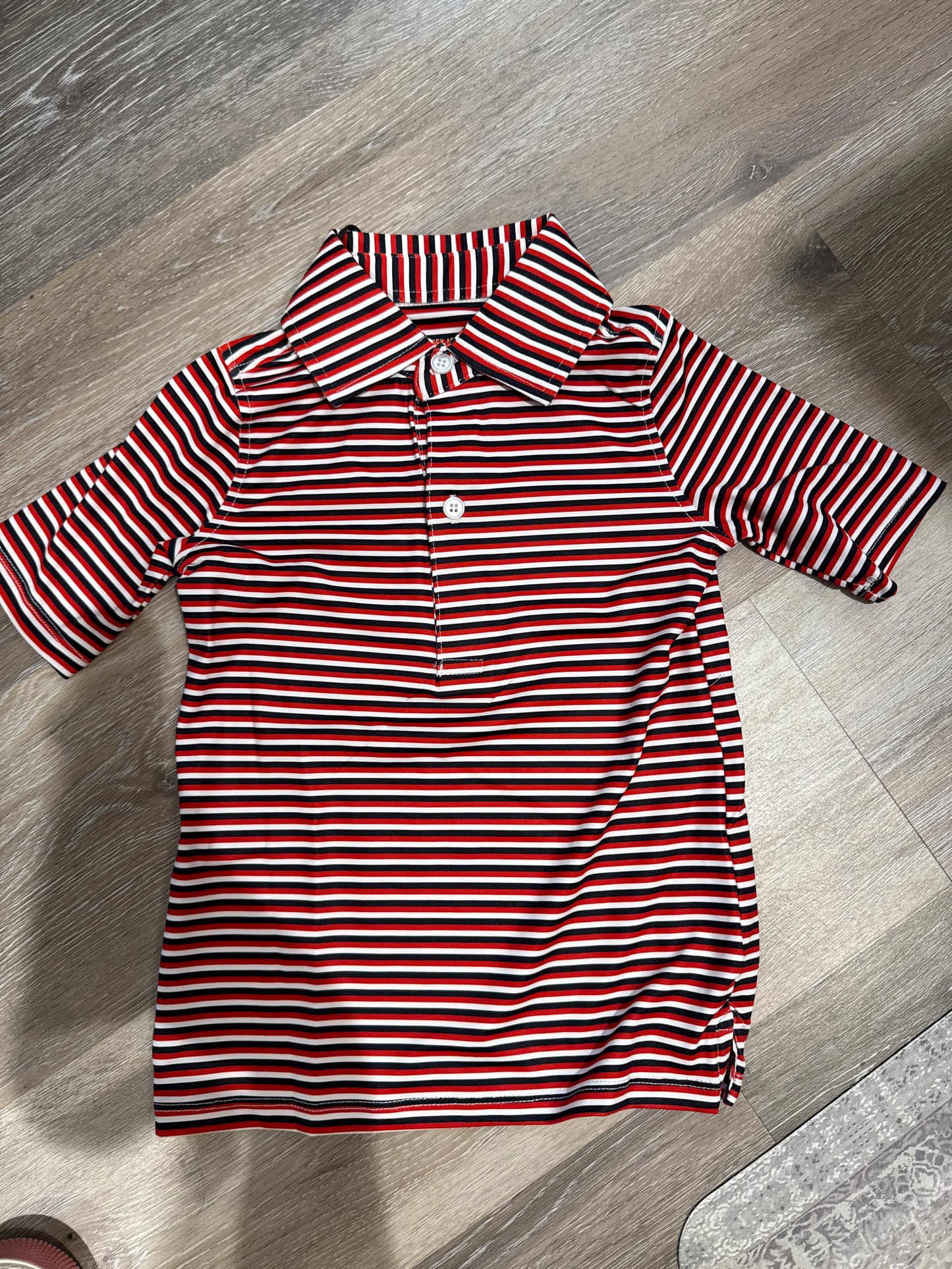 Red/Black/White Polo