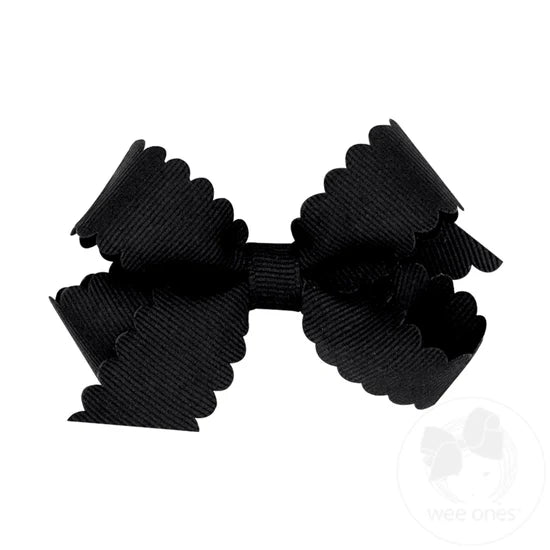 Fall Mini Scallop Edge Bow