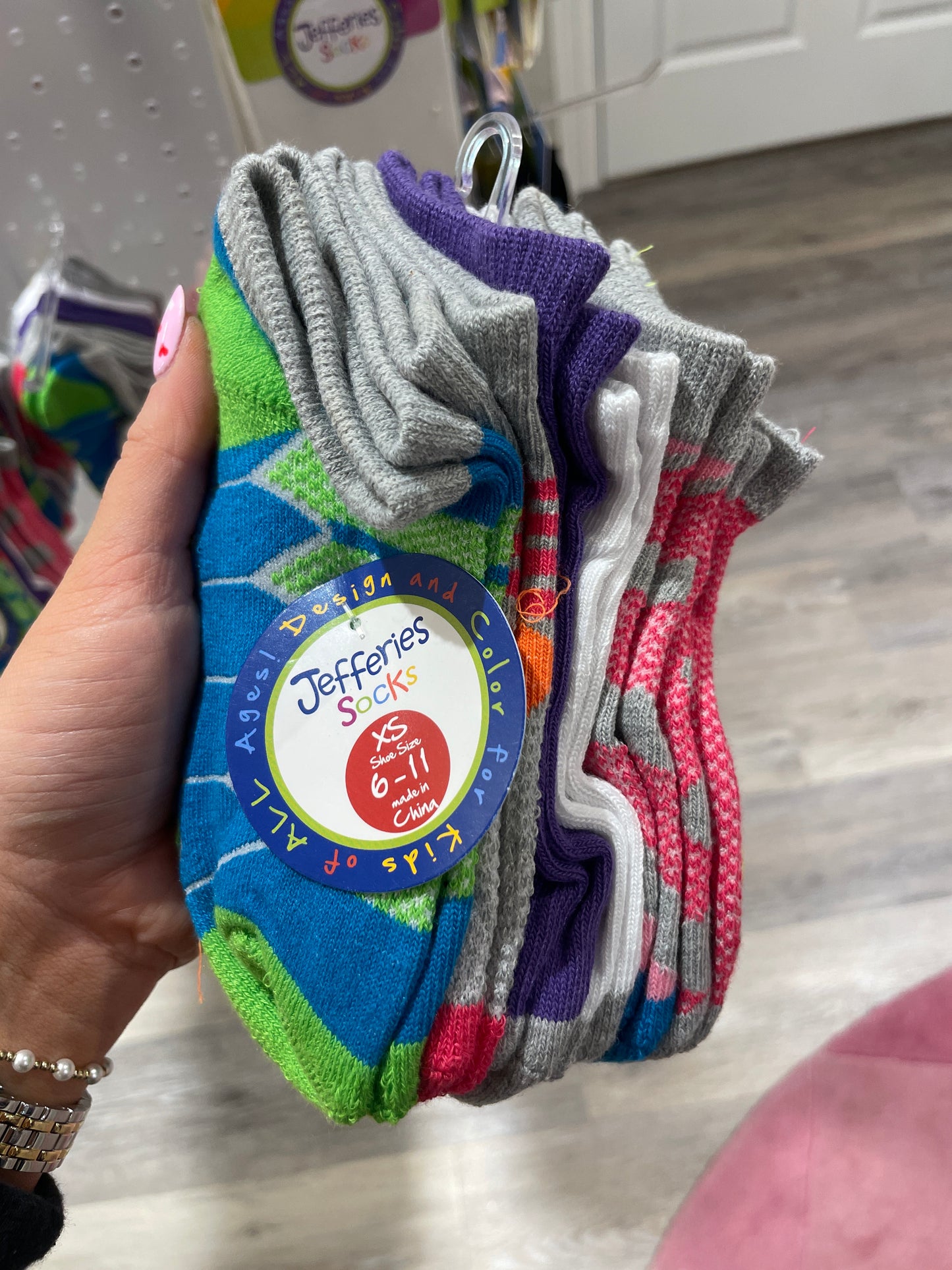 GIRLS PERFORMANCE SOCKS MULTI