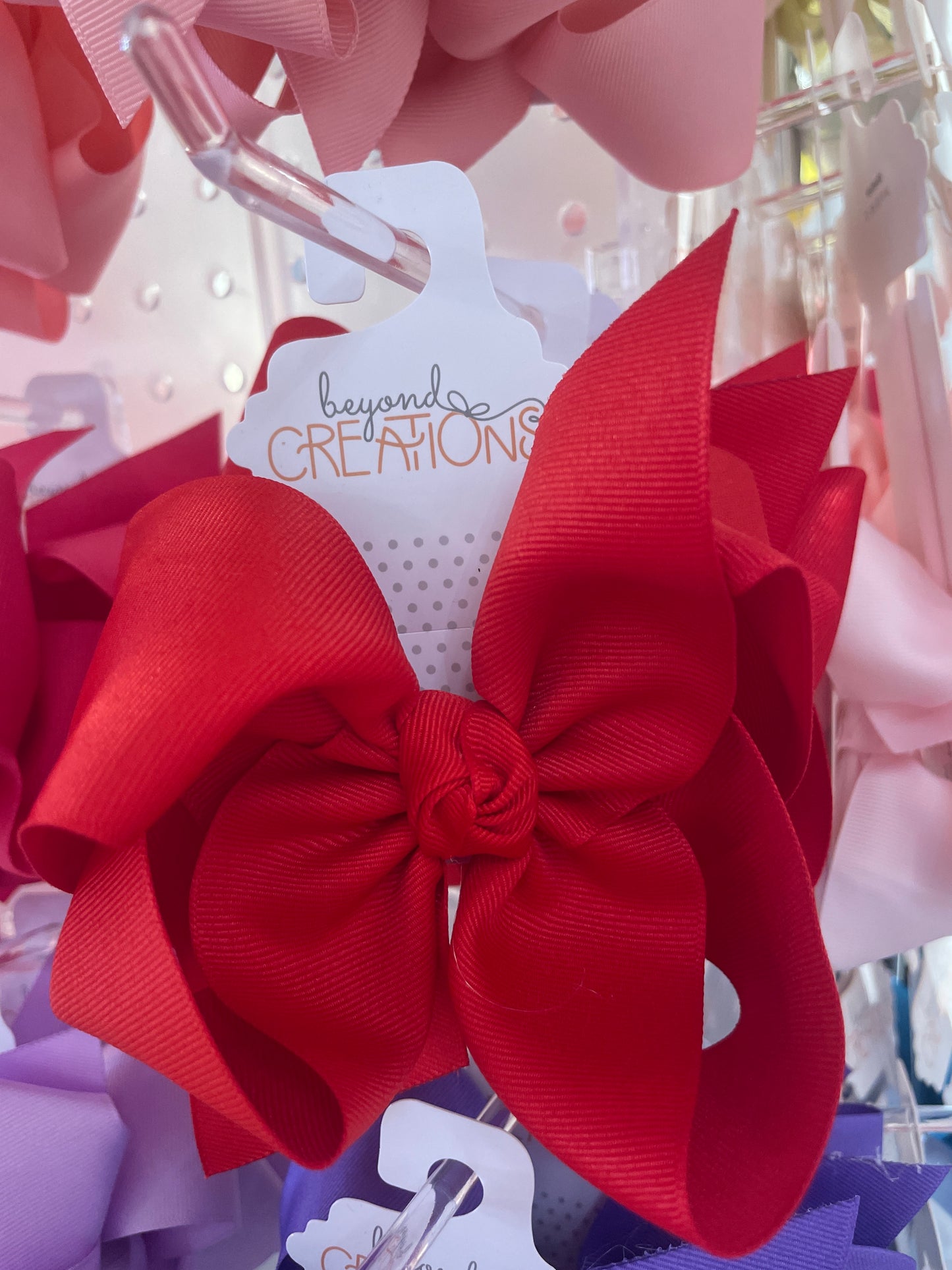 Huge Grosgrain Bow W Knot med alligator clip