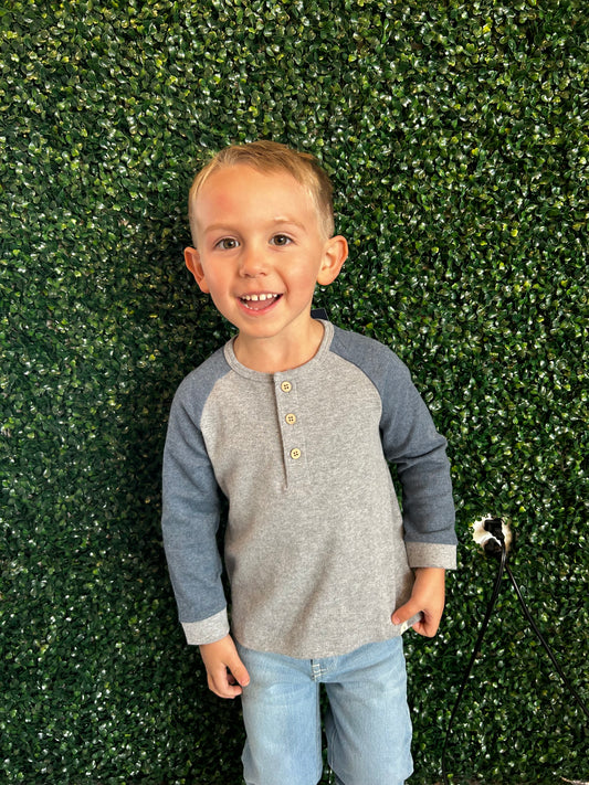 GREY LUGOFF RAGLAN TEE