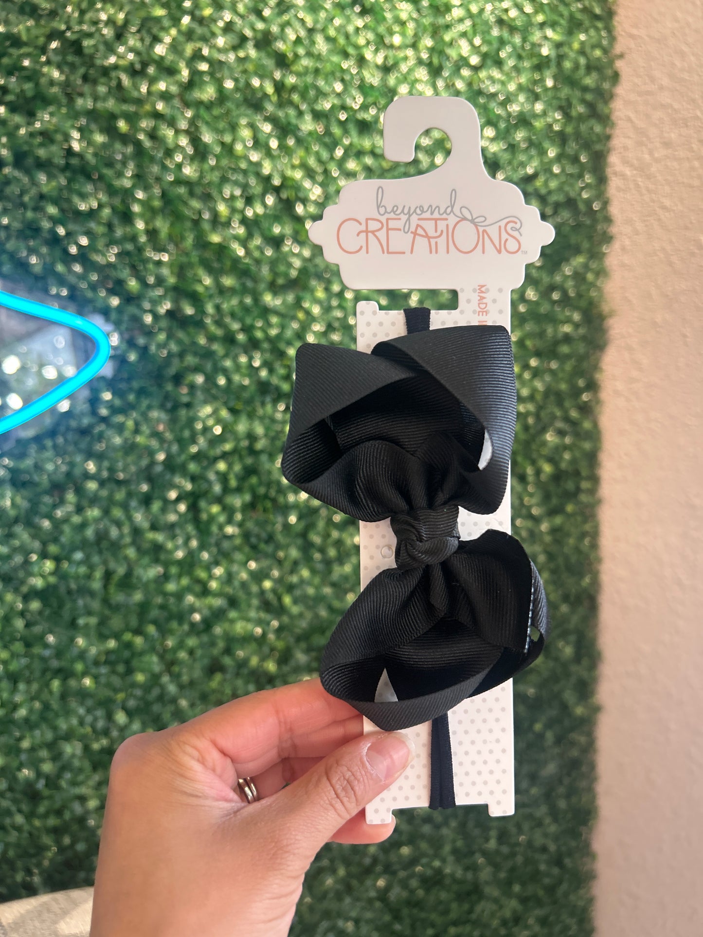 Pantyhose Headband W/ 4.5" Large Bow