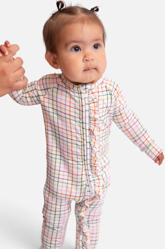 AJ Plaid LS Zip PJ