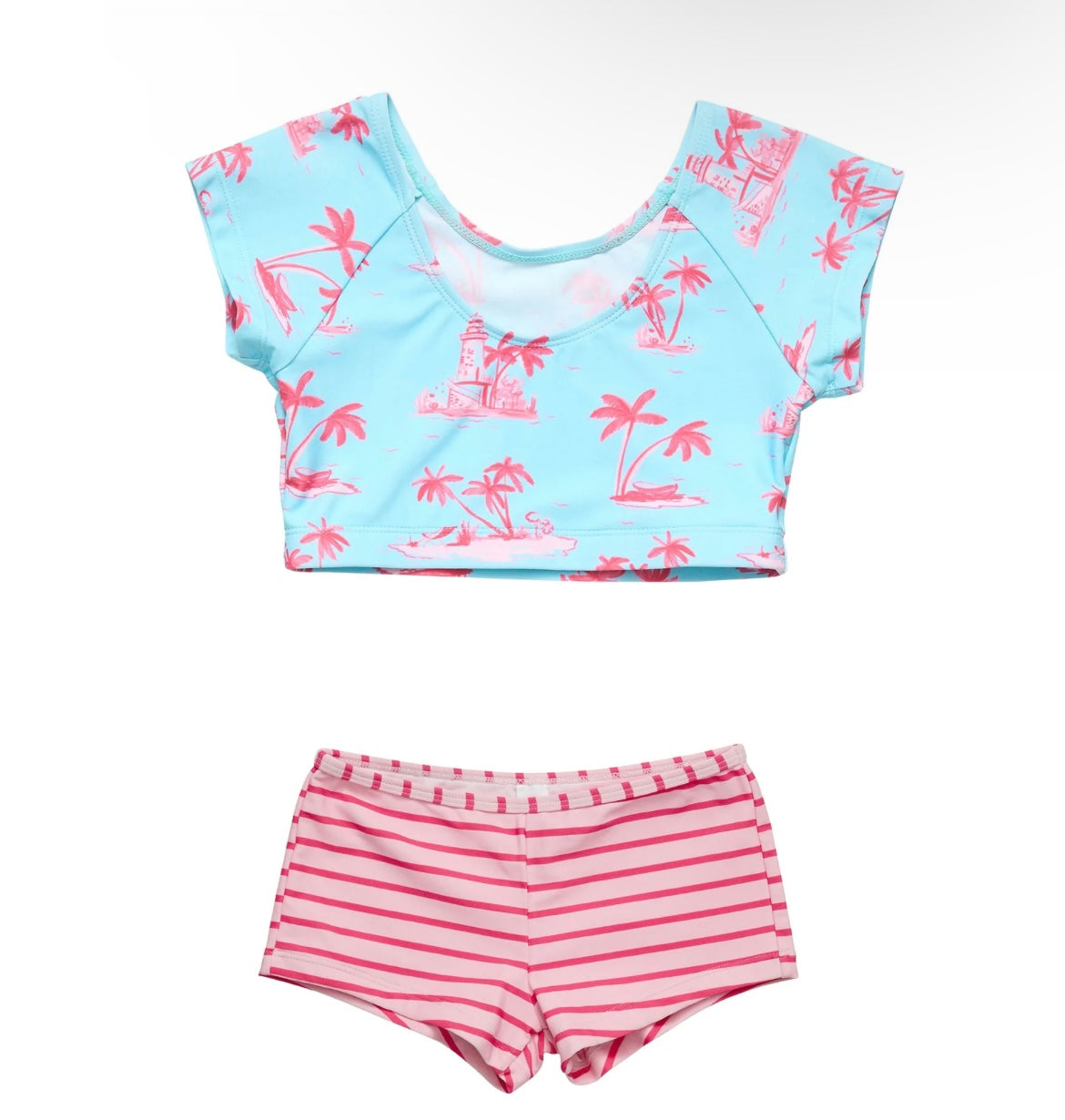 LIGHTHOUSE ISLAND SUSTAINABLE CROP SWIMSUIT SET