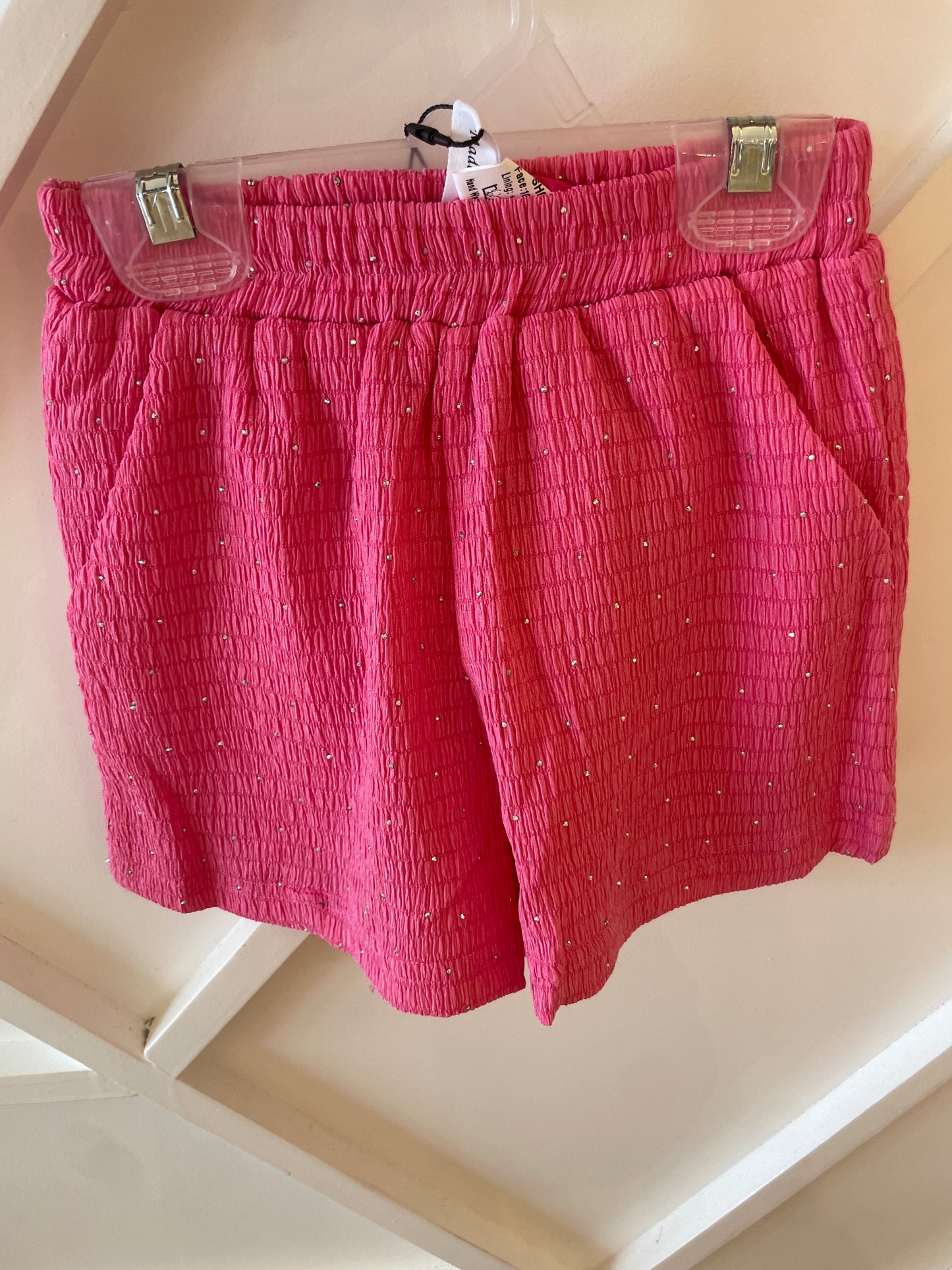 RHINESTONE DOTTED SHORTS