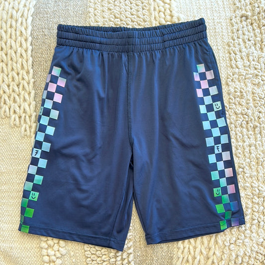 CHECKERED RAINBOW ACTIVE SHORT