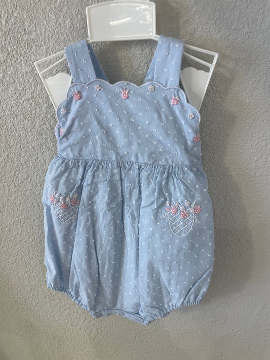 Berry Wedgewood Sunsuit