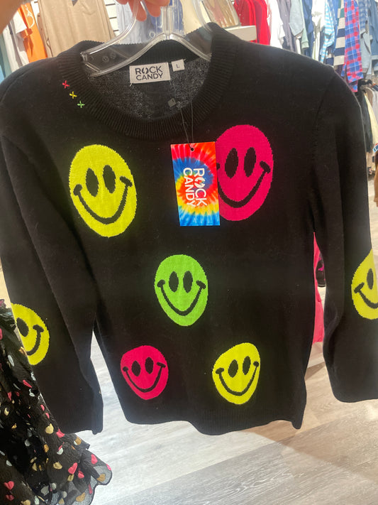 NEON SMILEY SWEATER