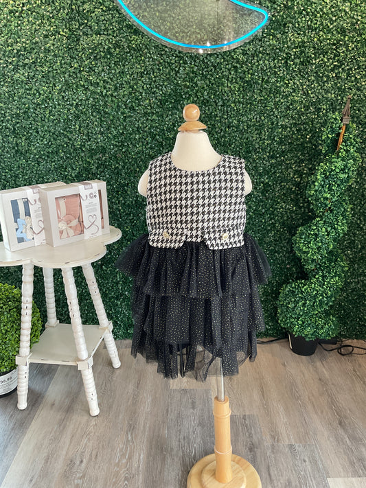 HOUNDSTOOTH TUTU DRESS
