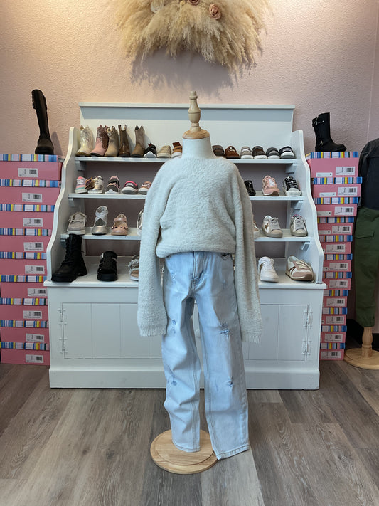 MID RISE STONE WASH JEANS