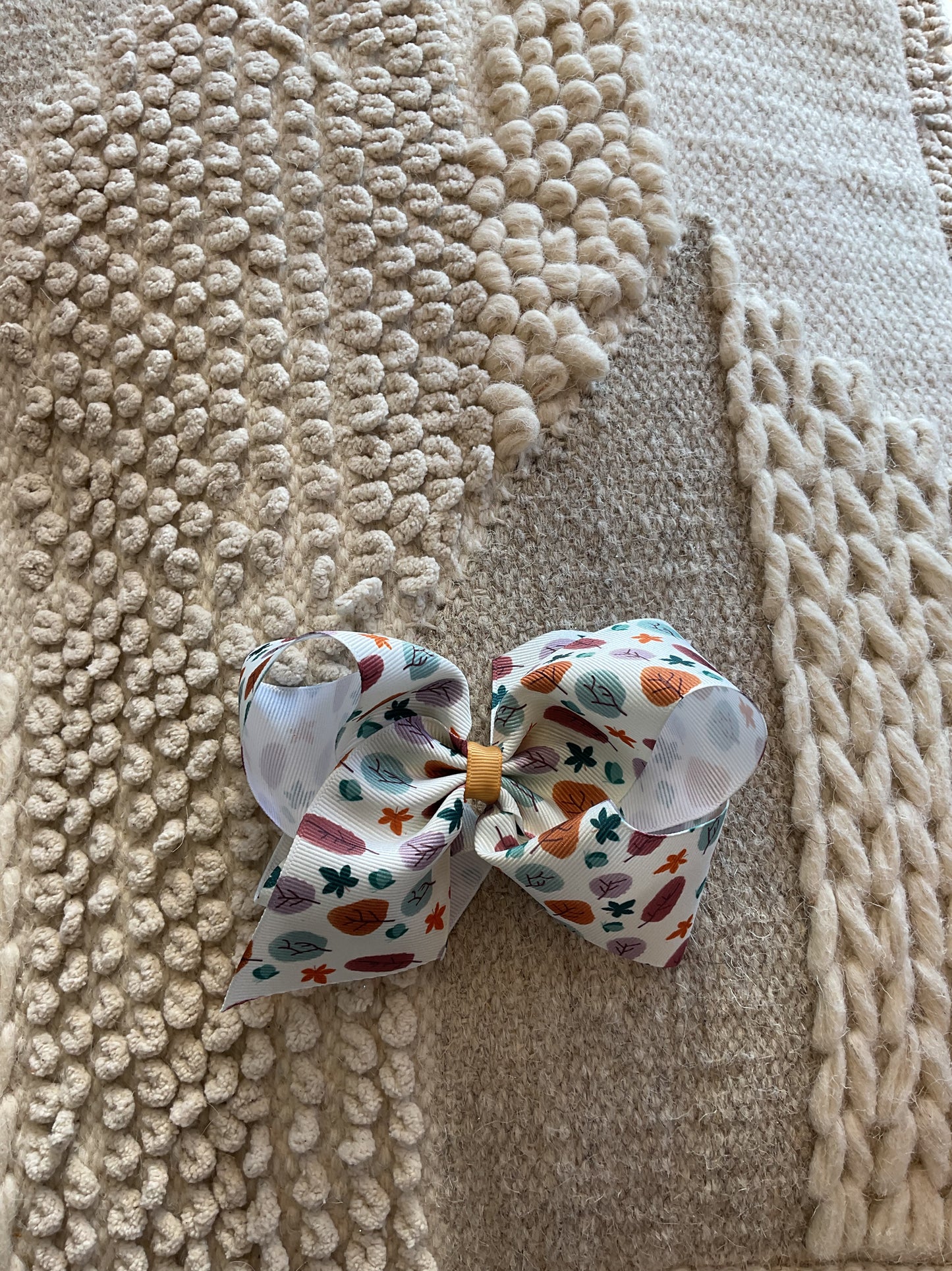 KING GG FALL PRINT BOWS