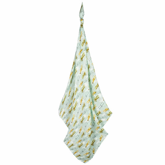 Organic Vintage Planes Swaddle